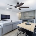thumbnail image 5 of Noble Bronze 52 Inch 5 Blade Indoor Ceiling Fan, Ideal for Bedrooms and Living Rooms, Quiet DC Motor, LED Light with Remote, Eleve Comfort, 5 of 11