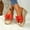 Red, variant on Maoxin Womens Sandals Fashion Casual Summer New Solid Color Retro Thick Bottom Open Toe Beach Slippers Ladies Sandals Black 37