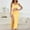 Yellow, variant on TMOYZQ Tank Dresses for Women's Scoop Neck Sleeveless Cut Out Midi Dress Bodycon Slim Fitted Midi Dresses with Slit