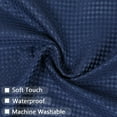 thumbnail image 4 of GlowSol Kitchen Curtains 30"W x 36"L Farmhouse Waffle Cafe Curtain Blackout Half Window Curtain for Bathroom, Navy Blue, Set of 2, 4 of 7