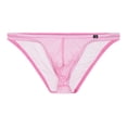 thumbnail image 1 of Mens Sexy See-through Mesh Briefs Low Rise Bulge Pouch Sheer Thongs Underpants Solid Color Panties Underwear Lingerie NightwearM Gong Bohan LED, 1 of 2