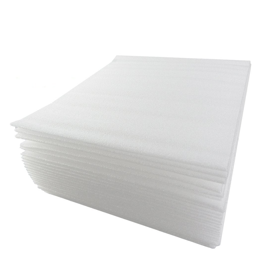 12 x 12 x 1/8 Foam Cushioning for Moving Shipping Packaging Storage 50 Pack Foam Sheet