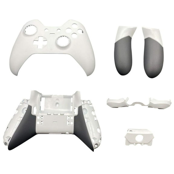 Replacement Full Housing Shell Case Cover Faceplate Repair Parts for Xbox One Elite 1st Series Controller-White
