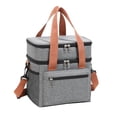 thumbnail image 1 of Lonchera térmica para hombres y mujeres, bolsa de almuerzo de doble capa a prueba de fugas con correa de hombro ajustable, bolsa térmica impermeable para trabajo, viajes, camping, picnic, 1 of 8