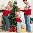 thumbnail image 7 of oqasdz Christmas Family Matching Outfits Sweater Jacquard Knitted Pullover Top Holiday Outfit for Dad Casual Daily Party Comfort, 7 of 7