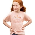 thumbnail image 2 of Floral Big Sister Shirt for Toddlers, Kids & Teens Girly Daisy Older Sibling T-Shirt Peach Shirt Youth Large, 2 of 5