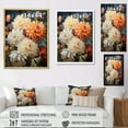 thumbnail image 4 of Designart "Chrysanthemums Autumn composition I" Floral & Botanical Floater Framed Canvas Wall Art, 4 of 7