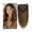 120g-1 pack, variant on Highlight Color Hair Extensions #4/27 Clip In Straight Real Human Hair Double Weft 8 Pcs Clip Ins Extension