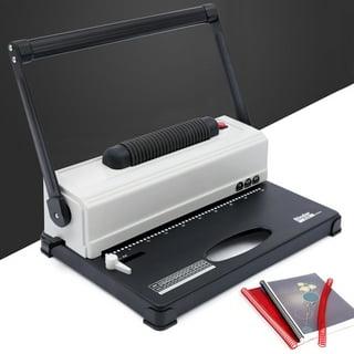 Mini Binding Machine, Manual Binding Machine, 6-Hole Cinch Book Binding Machine, Coil Binding Machine for Home Office, Punch 5 Sheets, for A4 30 Holes