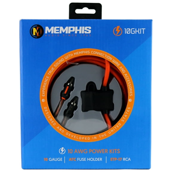 Memphis Audio 10GKIT 10 AWG Car Audio Amplifier Installation Kit