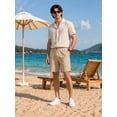 thumbnail image 3 of Men's & Big Men's Stretch Shorts with Active Waistband,9" Inseam,4 Pockets，Sizes 30-42, 3 of 7