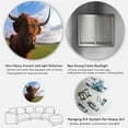 thumbnail image 5 of Designart 'Close Up Portrait Of A Yak' Farmhouse Circle Metal Wall Art 11x11 - Disc of 11, 5 of 5