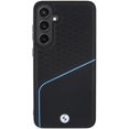 thumbnail image 3 of BMW Signature Leather Textured and Line with MagSafe Hard Case for Samsung Galaxy S24 6.2" Black - BMHMS24S23RDCLK, 3 of 6
