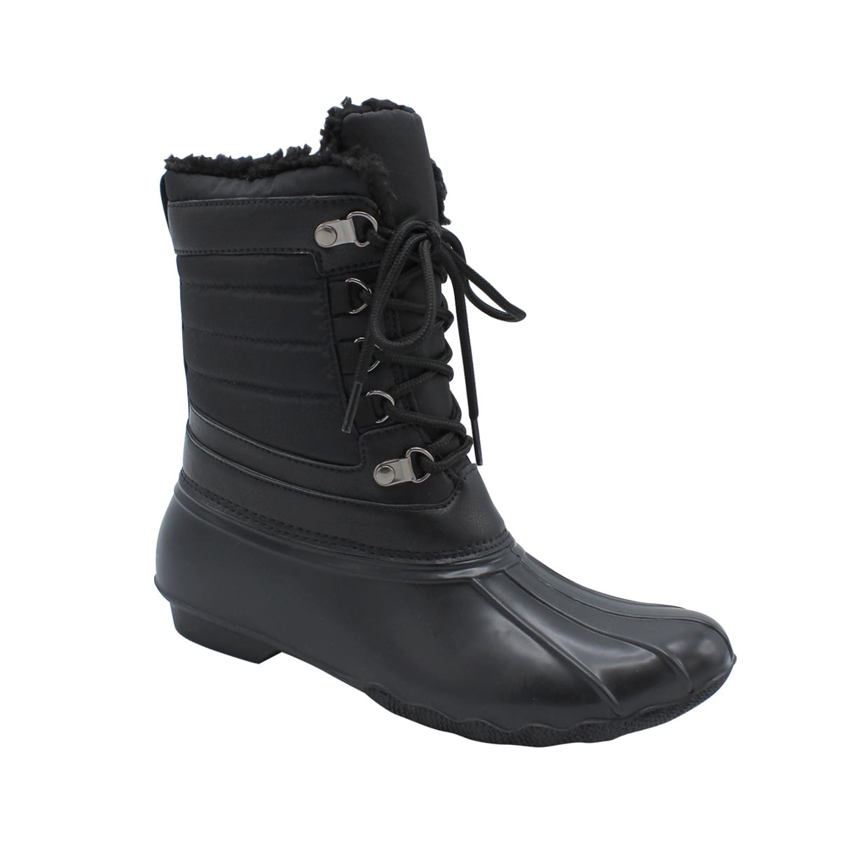 womens red duck boots
