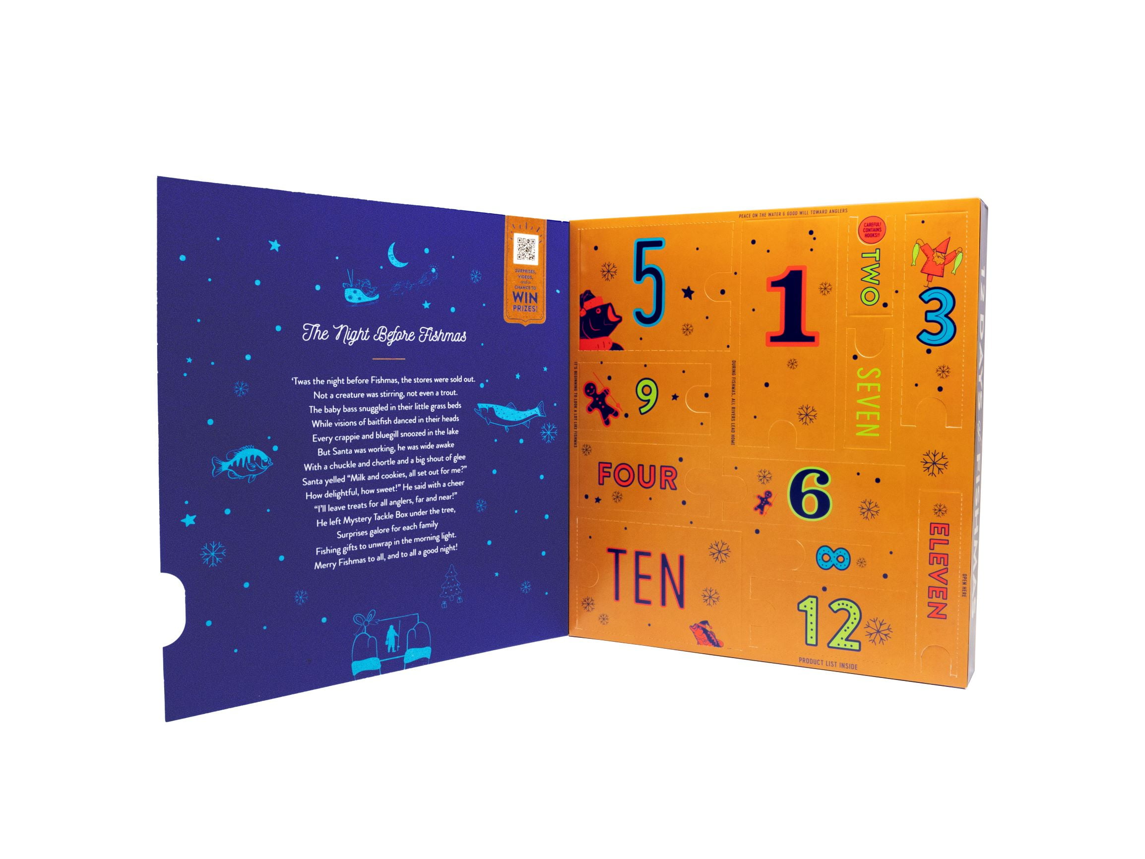 Mystery Tackle Box 12 Days of Fishmas Holiday Advent Calendar 2022 -  Walmart.com
