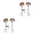 thumbnail image 3 of Toystoory 2X luz de camino lámpara de césped Patio linterna ABS energía Solar mano de obra orquídea multiusos accesorios para el hogar al Tipo 2 2Conjunto, 3 of 6
