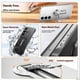 thumbnail image 3 of For Samsung Galaxy S24 FE Case Hard PC Frameless Baking Paint Kickstand Phone Cover - Black, 3 of 5