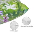 thumbnail image 3 of Honeii Purple Butterfly On Wild Print Pillow Cases,Plush Throw Pillow Covers,Decorative Pillowcase for Sofa, Couch, Living Room-14"x20", 3 of 6