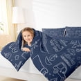 thumbnail image 4 of Feelyou Navy Cartoon Truck Bedding Comforter Set, Kawaii Airplane Car Twin Comforter Sets, Teens Kids Boys Girls Reversible Bedding Set, Luxury Bedroom Decor, 2-Piece, 4 of 8