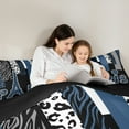 thumbnail image 5 of Homewish 3-Piece Eiffel Tower Zebra Polkadots Queen Comforter Set, 5 of 8