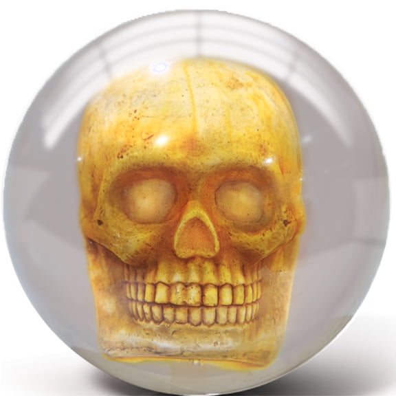 Pyramid Clear Skull Spare Bowling Ball, 14 lb