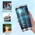 thumbnail image 6 of SKYSONIC Graffiti Sea Rising Moon Pattern 12 oz Stainless Steel Insulated Mug, Double Vacuum Insulated Travel Mug with Lid and Straw, 6 of 7