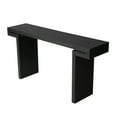 thumbnail image 6 of 60 Inches Long Console Table, Narrow Sofa Table Behind Couch, Wooden Rectangular Entryway Table, Farmhouse Console Table for Living Room, Black, 6 of 8
