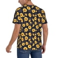 thumbnail image 2 of Hirioo Royal Blue Plaid Sunflower for Men's Baseball T-shirt Shirts Short Sleeve Casual Summer Button Stretch T Shirts,Size S-4XL-Medium, 2 of 7