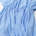 thumbnail image 4 of EGNMCR Robes de Fête pour Femmes Robe d'Été en Mousseline pour Femme Robe Décontractée au Style Élégant Robe à Manches Courtes à Col Rond, 4 of 9