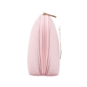 Walmart Cosmetic Accessory Pouch with Double Zipper, Baby Pink Basket Weave