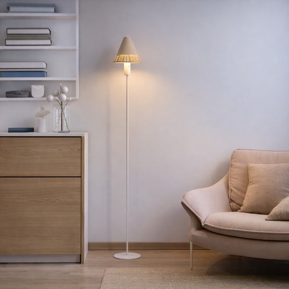 2 in 1 Cordless LED Floor Lamp and Table Lamp Rechargeable Battery Operated Waterproof Portable Adjustable Height Light for Outdoor Patio Bedroom Camping Living Room