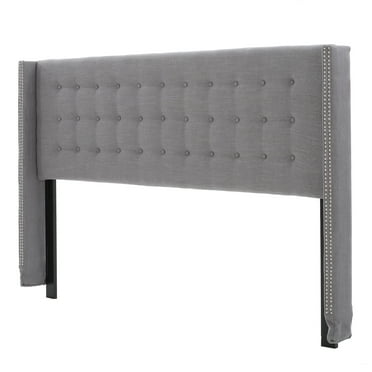Karen Fabric King/ Cal King Headboard, Dark Grey