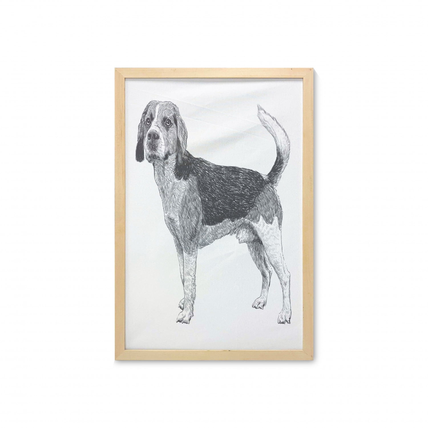 Beagle 8x10 Free Standing LIFE IS BETTER Picture Dog Print Fun Novelty Gift 