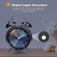 thumbnail image 5 of Super Loud Alarm Clock For Heavy Sleepers Adults,twin Bell Retro 4 Inch Silent Non-ticking Quartz With Backlight, Luminous Dial, Alarm Clocks For Bedr, 5 of 5