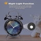thumbnail image 5 of Super Loud Alarm Clock For Heavy Sleepers Adults,twin Bell Retro 4 Inch Silent Non-ticking Quartz With Backlight, Luminous Dial, Alarm Clocks For Bedr, 5 of 5