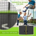 thumbnail image 5 of 14FT Trampoline for Kids Adults, Seizeen Round Trampoline with Enclosure Net, 2-IN-1 Outdoor Trampoline w/Hoop, Ladder, Waterproof Mat, 5 of 13