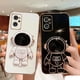 thumbnail image 2 of Funda chapada con soporte plegable de astronauta para Xiaomi Note 12 12S 12C 11 11S 10S 10A 9T A1, funda de silicona con soporte para Redmi Note13, 2 of 5