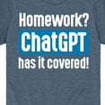 thumbnail image 3 of Instant Message - Homework ChatGTP Has It Covered - Toddler And Youth Short Sleeve Graphic T-Shirt, 3 of 6