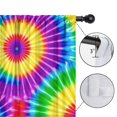 thumbnail image 4 of Red and Green Tie Dye Pattern Insulated Teens Curtains Set Of 2, Bedroom Essentials, Toddler Room Decor 42x84in(106x213cm), 4 of 5