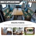 thumbnail image 3 of Yuyamidu Aztec Ethnic Gemoetric RV Dinette Cushion Covers Green RV Couch Covers for Sofa Replacement RV Cushion Covers Set Soft Loveseat Slipcovers for Travel Trailer Couch, 3 of 7