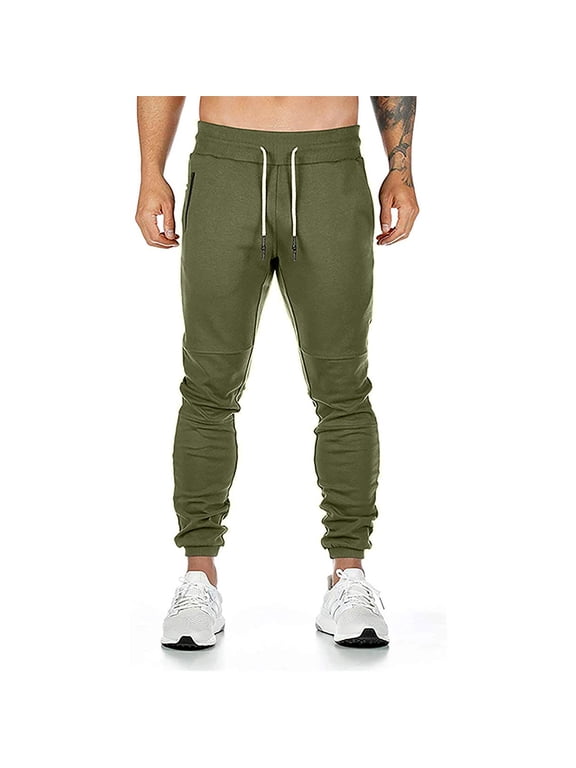 Men's Track Pants,Slim Fit Athletic Sweatpants Joggers Casual Active Sweatpants with Zipper Pockets