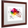 thumbnail image 2 of Trademark Fine Art "Abstract 02" Canvas Art by Mako, White Matte, Wood Frame, 2 of 4