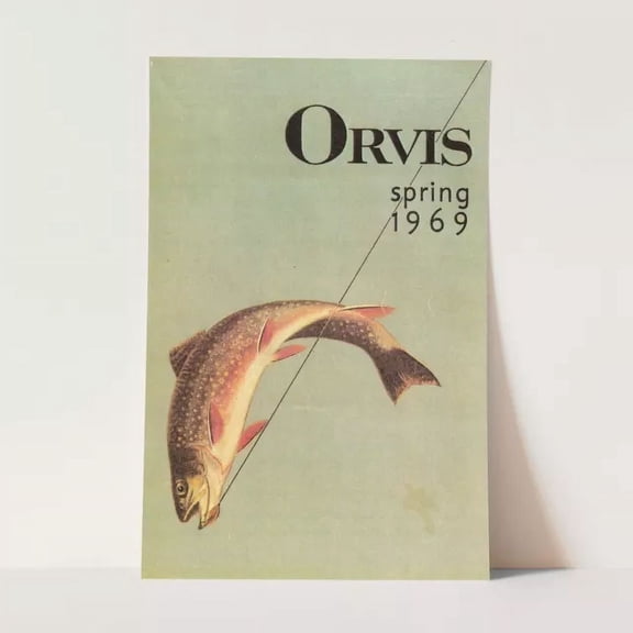 Kna Prints - Orvis Spring 1969 Fishing Travel Poster Retro Fish Trip Wall Art Poster Print - Kir 8189, UNFRAMED-8x12