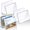 NA, variant on 3 Pcs Clear Acrylic Postcard Display Holder Business Card Holder Greeting Card Display Clear Business Stand Rack for Index Organizer Desk Table Home Office, 6 x 4.25 x 4.5 Inches