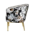 thumbnail image 3 of Acme Furniture Chaise d'Appoint colla, Velours Gris & Or, 3 of 5