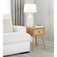 thumbnail image 3 of LumiSource Gloss Cream Ceramic Finish Body, White Shade Stella 23" Ceramic Table Lamp, 3 of 4