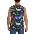 thumbnail image 4 of Kdxio The Underwater World for Men's Muscle T-shirt,Sleeveless for Workout Running Athletic Gym Lounge Casual, 4 of 7