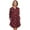 Black and Red Checker, variant on Angelina Women's Flannel Button Down Sleep Shirt Dress Pajama (1-Pack)