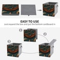 thumbnail image 4 of Set of 6 Collapsible Oxford Fabric Storage Cubes with Handles, Foldable Closet Organizer Bins for Clothes, Toys, Shelves, Home & Kitchen Retrofuturistic Circuit of Bronze, 4 of 7