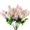 Pink, variant on 4PCS Artificial Wisteria Bundle Fake Hyacinth Flowers Silk Floral Bouquet Arrangements Home Garden Fences Restrant Hotel Parties Wedding Simulation Decor, White